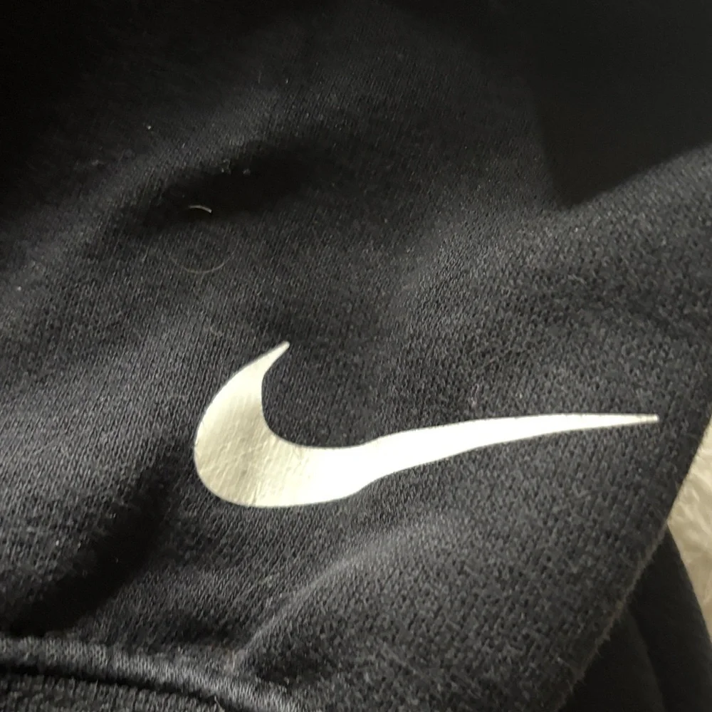 Nike Black Hoodie with Red and White Accents